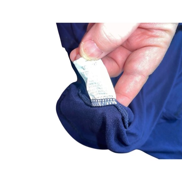 ZERDOCEAN Women's Plus 3X Navy Blouse Knit Blouse - Picture 11 of 11